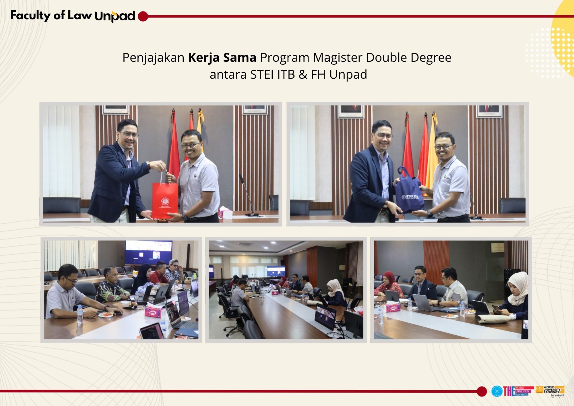 Penjajakan Kerja Sama Program Magister Double Degree antara STEI ITB & FH Unpad