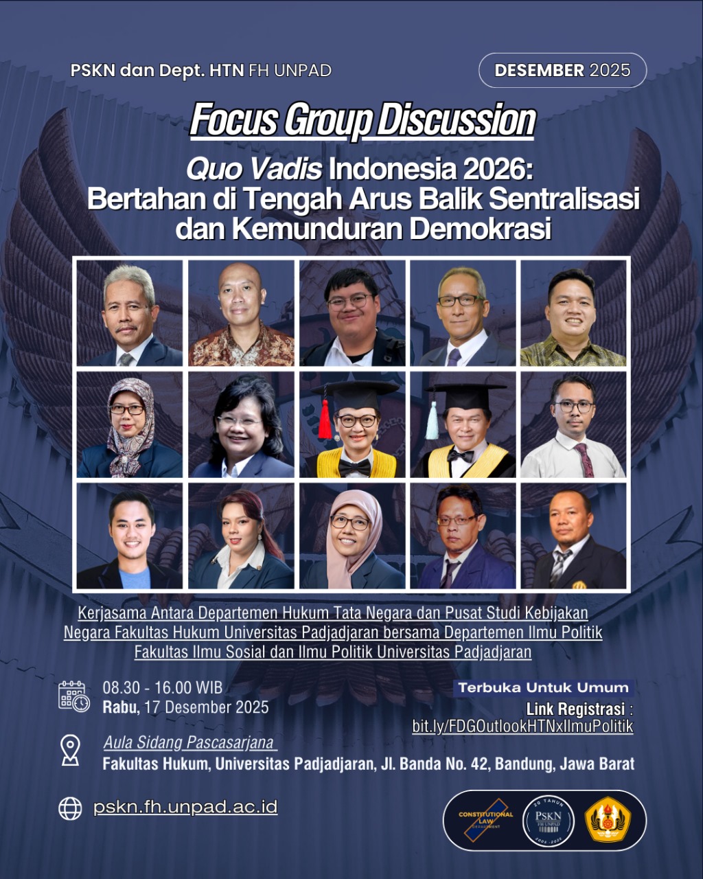 Focus Group Discussion - Quo Vadis Indonesia 2026: Bertahan di Tengah Arus Balik Sentralisasi dan Kemunduran Demokrasi