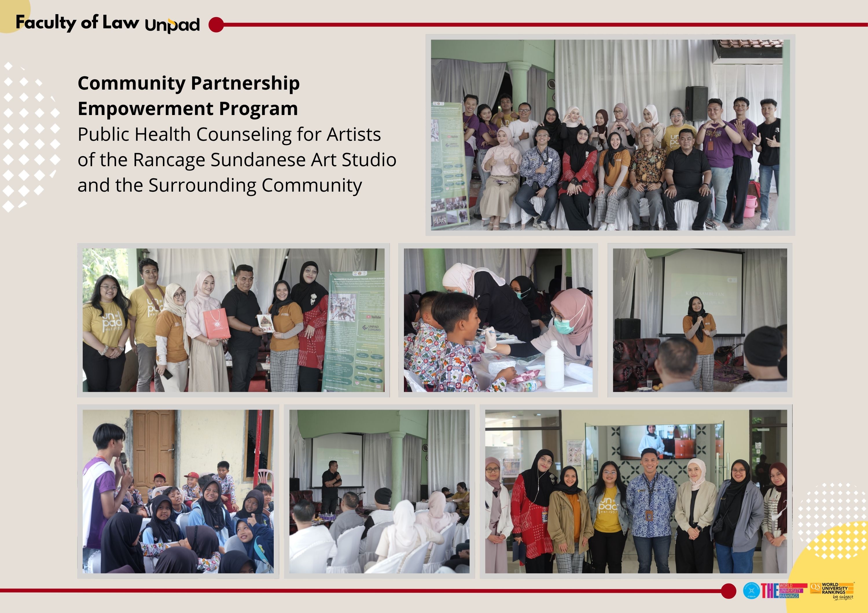 Community Partnership Empowerment Program Public Health Counseling for Artists of the Rancage Sundanese Art Studio and the Surrounding Community