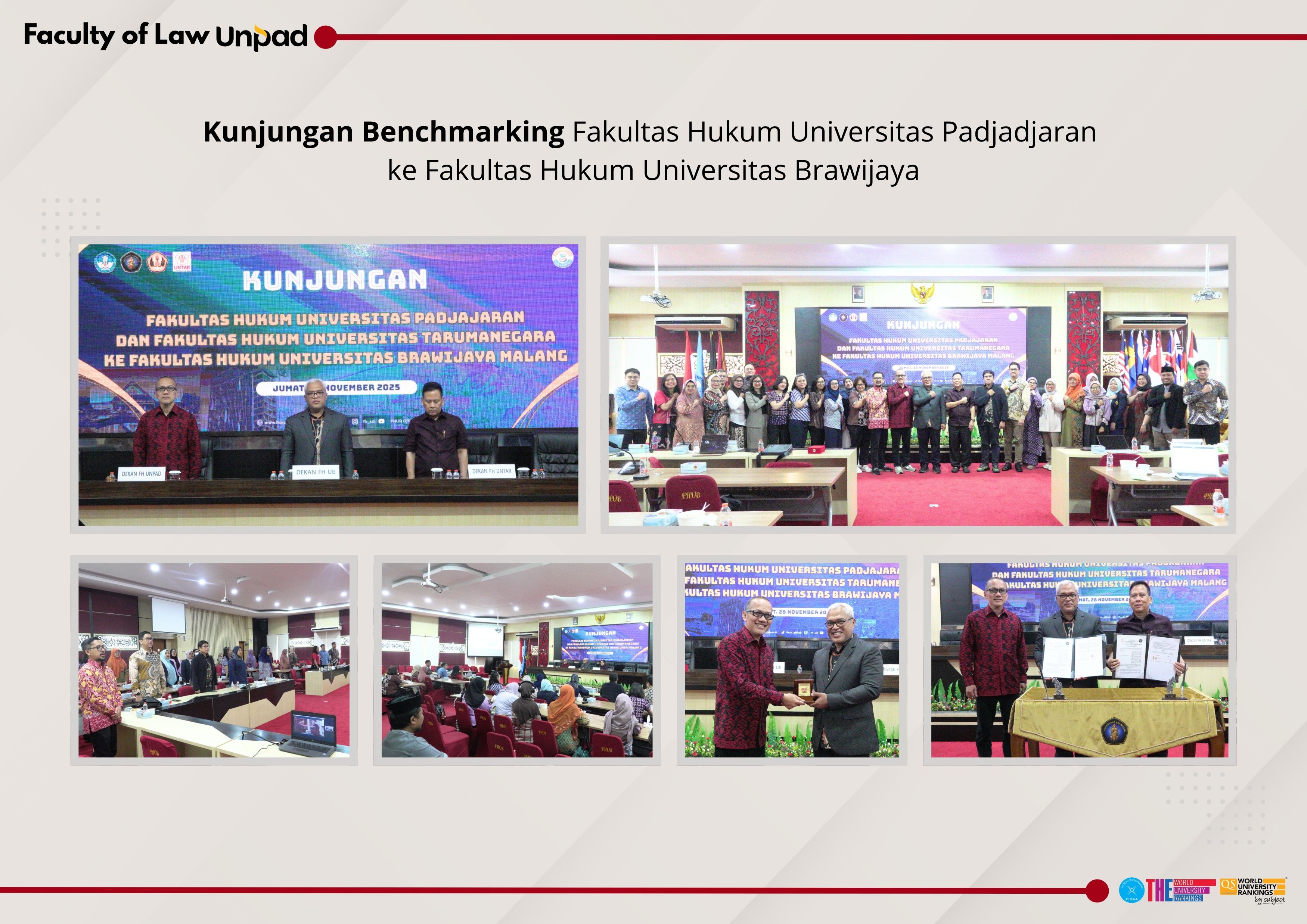 Benchmarking Visit of the Faculty of Law, Universitas Padjadjaran to the Faculty of Law, Universitas Brawijaya